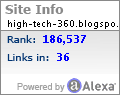 Alexa Certified Traffic Ranking for http://high-tech-360.blogspot.com/